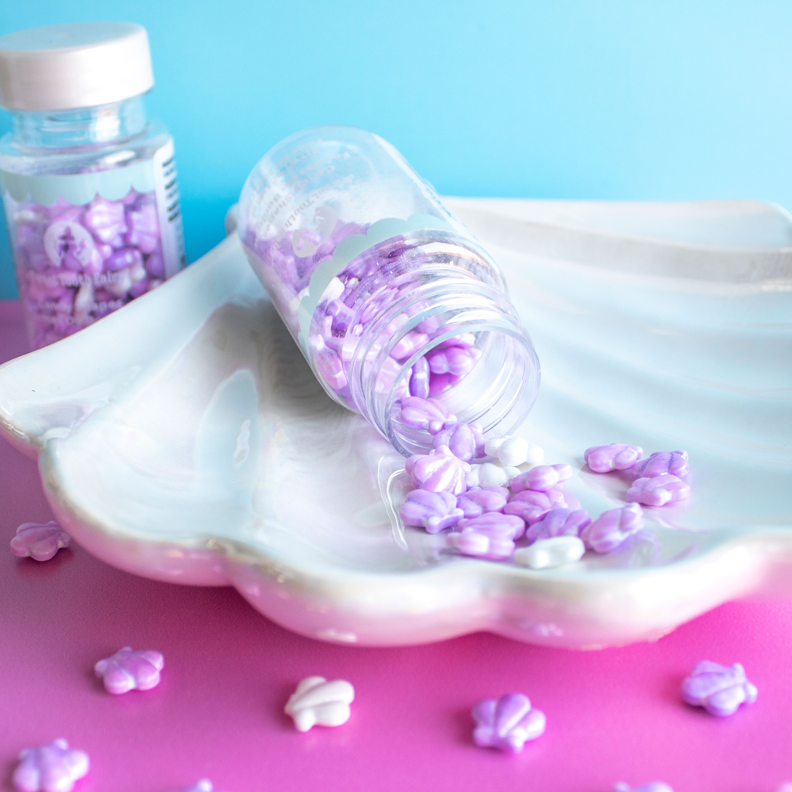 Sprinkles – Conchitas perladas (blanco, rosado, lila)